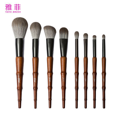comprare 267A87108 Imitazione Bambù Vegan Makeup Brush Set 8PCS Fluffy sintetica personalizzata fabbricazione online