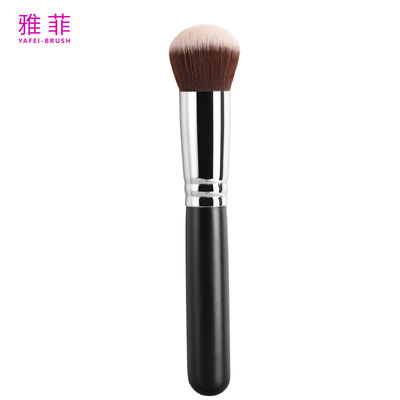 comprare A19 Professional Wood Handle Cosmetic Foundation Brush Logo personalizzato fabbricazione online