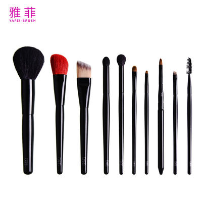 comprare 251A13610 Etichetta privata 10pcs set di pennelli per trucco professionale personalizzazione di moda fabbricazione online