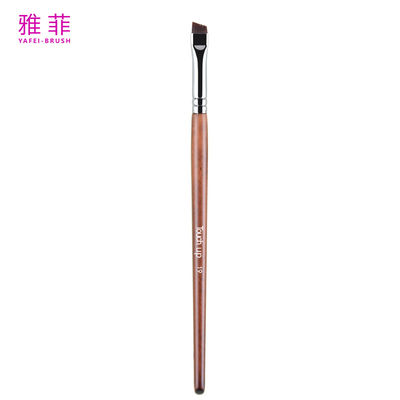 comprare TOUCH UP 19 Custom LOGO Fine sottile Vegan Sopracciglia Eyeliner trucco spazzola Maniglia di legno fabbricazione online