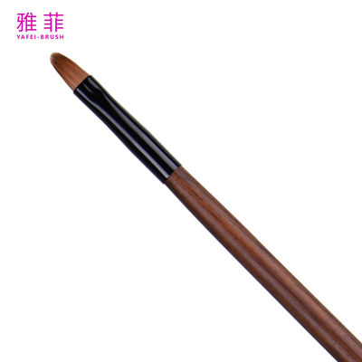 comprare Pennello da trucco di dettaglio singolo labbro Private Label con manico in legno e pelo di martora Kolinsky T23 fabbricazione online