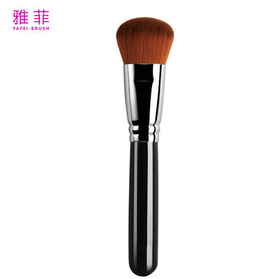 A16 Copper Ferrule Round Foundation Brush Soft Face Cosmetic Brush Personalizzazione