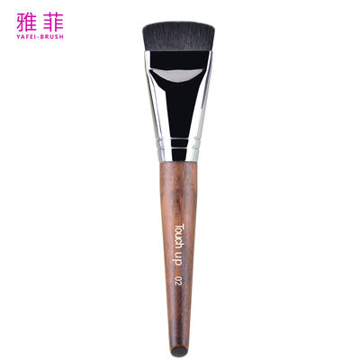 TOUCH UP 02 Spazzola per capelli sintetici di rame Professional Flat Facial Makeup Brush