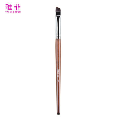TOUCH UP 20 LOGO personalizzato penna per occhiali ad angolo larghe piatta pennello di trucco per vegani maniglia di legno