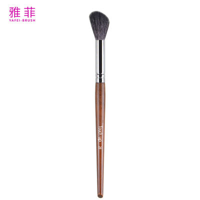 TOUCH UP 28 Blendering Blusher Nose Shadow Contour Brush Custom Logo Animal Hair Copper Ferrule Maniglia in legno Premium Quality OEM ODM Fabbrica