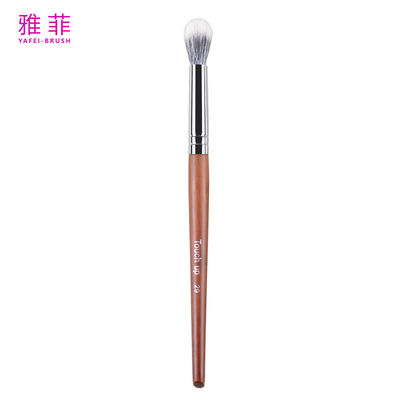 TOUCH UP 29 Blusher a polvere di miscelazione, spazzola per l'ombra degli occhi, logo personalizzato, capelli di animale, ferrule di rame, maniglia di legno, qualità premium