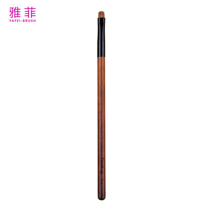Fabbrica di spazzole per trucco personalizzate T14 100% Kolinsky Sable Pure Eyeshadow Wood Handle Capelli naturali