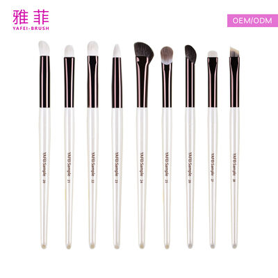 Set completo di pennelli per il trucco, con fondamento rosso, ombrello per gli occhi e spazzole per le labbra, ideale per truccatori e professionisti della bellezza