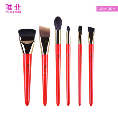 Pennelli per trucco in pelo di animale, a forma di lingua media, classici in pelo di zibellino, con opzioni personalizzate per dimensioni, peso e colore del manico